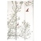 Kiera Grace Bota Stretched Canvas Triple-Panel Floor Screen, Trees with Bird, 47