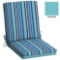 Mainstays Turquoise Stripe 1 Piece Outdoor Dining Chair Cushion. $17 MSRP