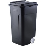Rubbermaid #FG285100BLA 50 Gallon Black Wheeled Trash Can. $71 MSRP
