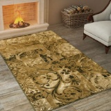 Superior Modern Scroll with 10mm Pile and Jute Backing, Moisture Resistant and A. $124 MSRP