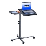 Techni Mobili Deluxe Rolling Laptop Stand, Graphite. $80 MSRP