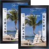 Mainstays 24x36 Wide Black Poster and Picture Frame, Set of 2. $53 MSRP