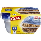 Glad Food Storage Containers - Family Sized Container - 104 Ounces - 3 Containers. $21 MSRP