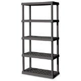 Sterilite 01553V01 Flat Gray 5 Shelf Shelving Unit. $87 MSRP