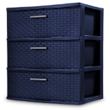 Sterilite 3 Drawer Wide Weave Tower, Ultramarine. $26 MSRP