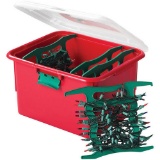 Homz Holiday Light Wrap Storage Box with 4 Cord Reels, Set of 6. $62 MSRP