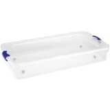 Homz 60 Quart Twin/King Under Bed Clear Latching Storage, set of 2. $46 MSRP