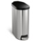 simplehuman Trash Receptacles 45 l Slim Step Brushed Stainless Steel Trash Can S. $89 MSRP