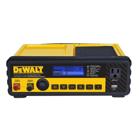 DEWALT 30 Amp Multi Bank Battery Charger with 80 Amp Engine Start. $115 MSRP