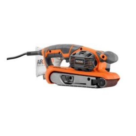 RIDGID 6.5 Amp Corded 3 in. x 18 in. Heavy-Duty Variable Speed Belt Sander . $125 MSRP