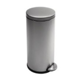 simplehuman 30-Liter Fingerprint-Proof Brushed Stainless Steel Round Step-On Trash Can. $80 MSRP