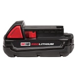 Milwaukee M18 48-11-1815 Compact 18V 1.5 Amp Hour Red Lithium Ion Battery . $136 MSRP
