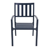 Hampton Bay Mix and Match Mariner Metal Slat Outdoor Dining Chair. $78 MSRP