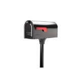 MB1 Post Mount Mailbox and In-Ground Post Kit, Black. $40 MSRP