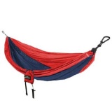 Castaway 9 ft. Nylon Parachute Bag Hammock in Red and Navy. $40 MSRP