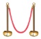 New Star Foodservice 54736 Round Top Brass Plated Stanchions, Set of 2 Posts. $115 MSRP