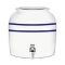 Brio Striped Porcelain Ceramic Lead Free Water Dispenser Crock With Faucet. $32 MSRP