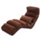 Giantex Folding Lazy Sofa Chair Stylish Sofa Couch Beds Lounge Chair W/Pillow (Coffee). $103 MSRP