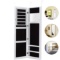 HERRON Jewelry Armoire with Mirror Door or Wall Mounted Jewelry Cabinet Organizer, White. $101 MSRP