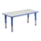 Flash Furniture Height Adjustable Rectangular Blue Plastic Activity Table. $219 MSRP