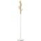 Modern Tree Branch Style Wood Coat Rack Stand w/ White Round Metal Base. $99 MSRP