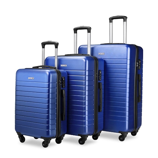 Luggage Sets Spinner Hard Shell Suitcase-3 Piece(20" 24" 28"). $170 MSRP