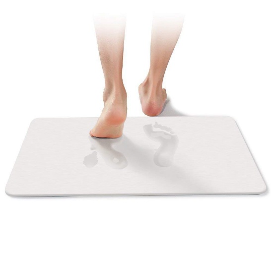 Bath Mat,Homeweeks Diatomaceous Earth Absorbent Fast Drying Bath Mat. $34 MSRP