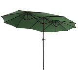 Le Papillon 14 Ft Outdoor Umbrella Double-sided Aluminum Market Patio Umbrella.. $243 MSRP