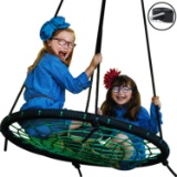 Tree Web Swing + Hanging Strap Kit - 40 Inch Round Rope Swing. $67 MSRP