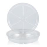Idyllize 10 Pieces 8 inch Clear Plastic Plant Saucer Drip Trays pots. $11 MSRP