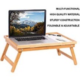 LVR Supply Adjustable Foldable Desk Bed Tray Table Ã¢â‚¬â€œ Bamboo Folding Lap Desks. $25 MSRP