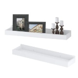 Wallniture Modern Floating Shelf Tray Wall Mount Home Decor White 23 Inch Set of 2. $53 MSRP