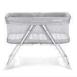 2in1 Rocking Bassinet One-Second Fold Travel Crib Portable Newborn Baby,Gray. $86 MSRP