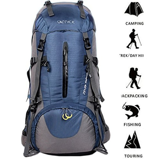 ONEPACK 50L(45+5) Hiking Backpack Travel Daypack Waterproof Backpack . $53 MSRP