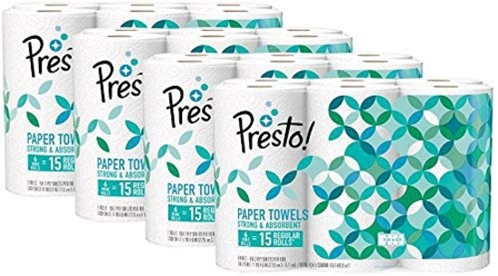 Presto! Flex-a-Size Paper Towels, Huge Roll, 24 Count. $47 MSRP