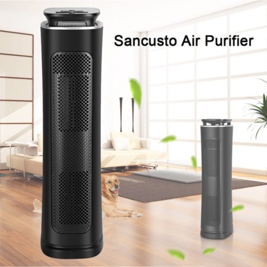 Sancusto Air Purifier, 3 Stages Filtration True Hepa Filter Air Cleaner, UV Ligh. $133 MSRP