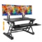Standing Desk Height  Sit Stand Up Desk Riser Stand Fits Dual Monitors. $184 MSRP