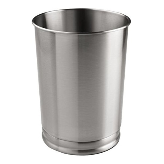 mDesign Decorative Round Metal Tall Trash Can. $41 MSRP