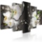 White Orchid Flowers Contemporary Canvas Print Art Vibrant Floral Diamond Painting . $103 MSRP