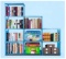 Qenci 4 Tier Bookshelf Storage Cube Closet Organizer Shelf 9-cube Cabinet Bookcase. $35 MSRP