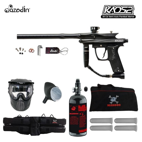 MAddog Azodin KAOS 2 Beginner HPA Paintball Gun Package B. $224 MSRP