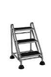 Cosco 3-Step Rolling Step Ladder, Grey. $85 MSRP