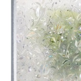 Homein Window Film Privacy, 3D Crystal Tulip Flower Decorative Stained Glass Window Film. $30 MSRP