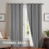 jinchan Bedroom Thermal Moderate Blackout Curtains. $33 MSRP