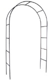 1.Go Steel Garden Arch, 7'8 High x 4'5 Wide, Garden Arbor. $53 MSRP