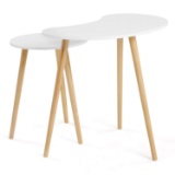 SONGMICS Nesting Tables Coffee End Tables Pea Shape Modern Furniture. $45 MSRP