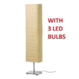 Ikea Magnarp Floor Lamp with LED Light Bulbs. $29 MSRP