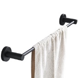 BigBig Home Wall Mounted Towel Rack for Bathroom Matte Black,. $34 MSRP