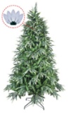ABUSA Multicolor PE/PVC Mixed Pine Artificial Glitter Christmas Tree 7.5 ft Prelit. $230 MSRP