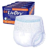 LivDry Overnight Protective Underwear Large Size Count: 64. $78 MSRP